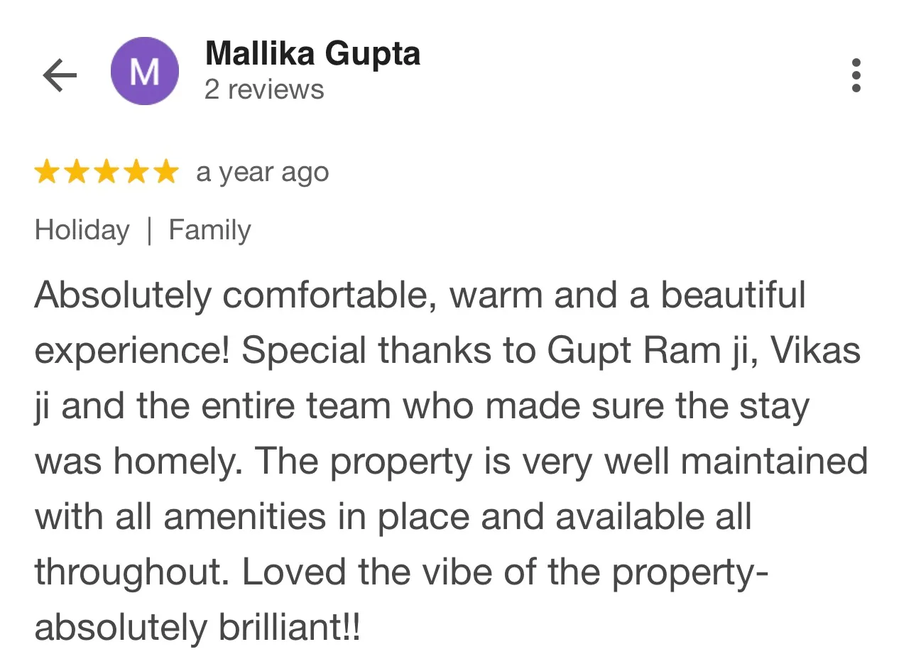 Guest review for Rose Cottage, Shimla