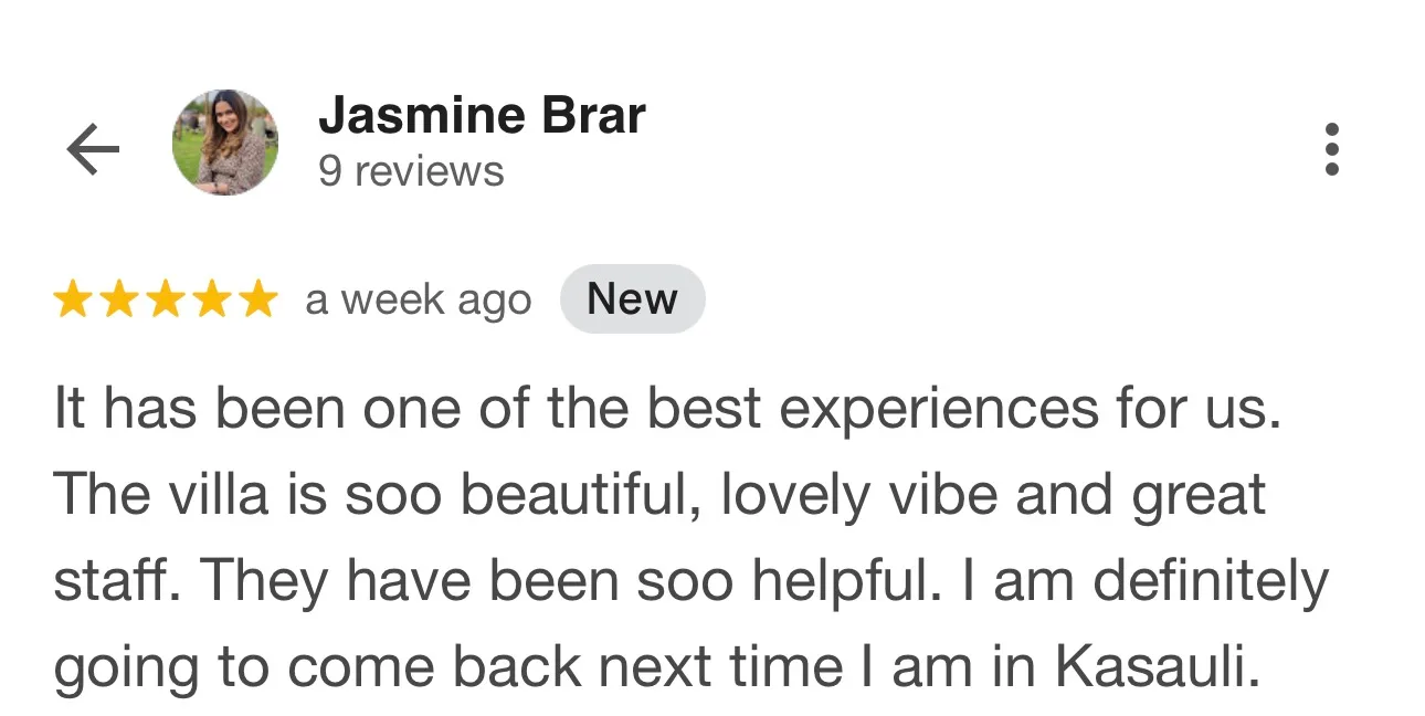 Guest review for Springfield, Kasauli